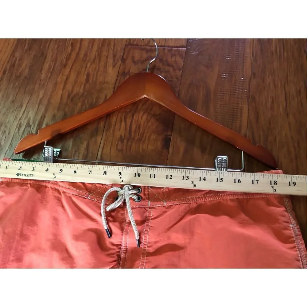 Polo Ralph Lauren Board Shorts Mens Orange Swim Trucks Cargo SZ L